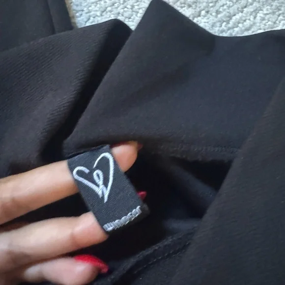 Windsor Black Skinny Pants with Tie Waist - Picture 2 of 4